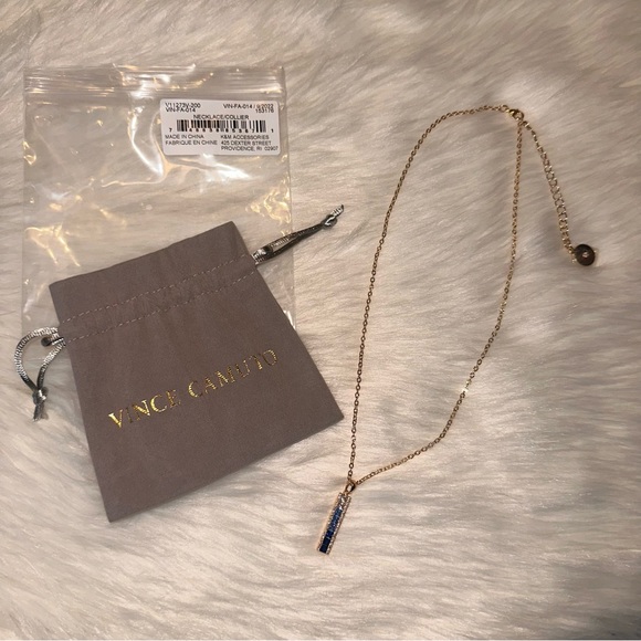 Just In! NIP Vince Camuto Blue Ombré CZ Necklace - Picture 8 of 10